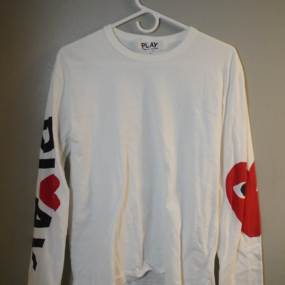 Comme des Garçons PLAY long-sleeve tee Size L